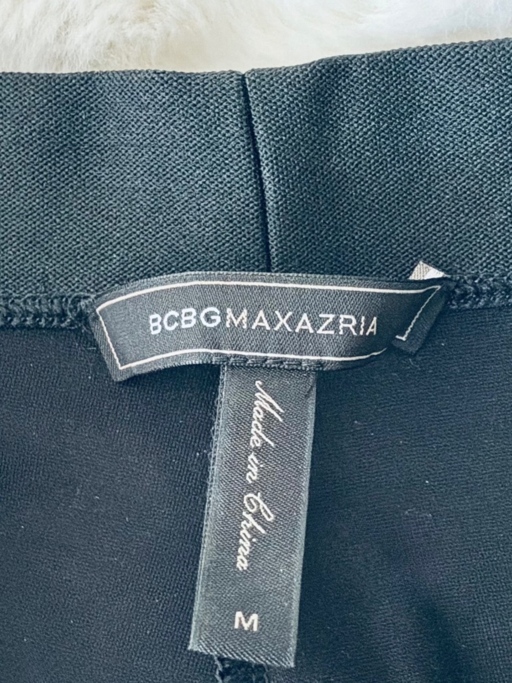 BCBGMAXAZRIA Black Side Lace Up Grommet Leggings M - Picture 6 of 6